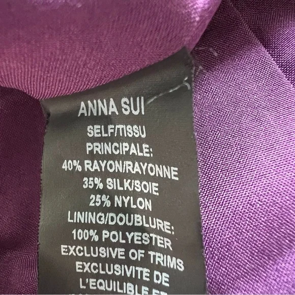 Anna Sui Jewel Tone Velvet Metallic Sleeveless Mini Dress 26272 - Picture 13 of 13